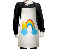 Sun over Clouds Kids Apron