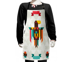 Folk Totem Eagle Kids Apron