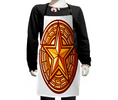 Seal Design in Warm Tones Kids Apron