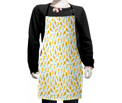 Fresh Doodle Pineapple Kids Apron