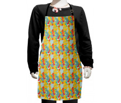 Spring Nature Poppies Kids Apron