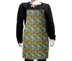 Blossoming Carnations Kids Apron