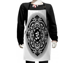 Oriental Tattoo Art Mandala Kids Apron