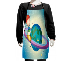 Skating Planet Ring Kids Apron