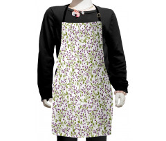 Green Leaves Berries Kids Apron