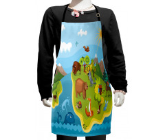 Happy Planet Mountains Kids Apron