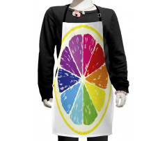 Rainbow Citrus Slice Kids Apron