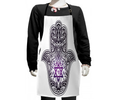 Hand Drawn Swirls and Curls Kids Apron