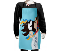 Girl with Peace Dove Kids Apron