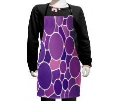 Retro Glass Motif Kids Apron