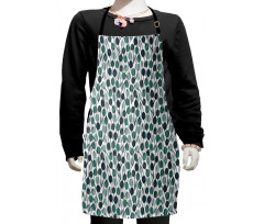 Ink Paint Leaves Dots Kids Apron