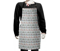 Sketch Fun Bicycles Kids Apron