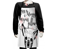 Love Dogs Grungy Kids Apron