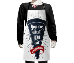 Grunge Pizza Slice Kids Apron