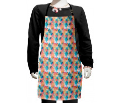 Boho Rainbow Colors Kids Apron