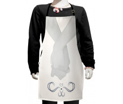 Couple Holding Hands Kids Apron