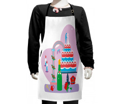 Bridecake and Wine Kids Apron