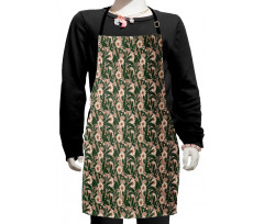 Pinkish Anemone Plant Kids Apron