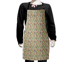 Patchwork Art Rhombus Kids Apron