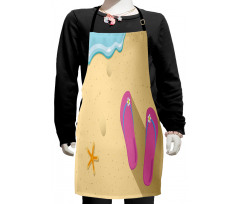 Grainy Looking Sands Kids Apron