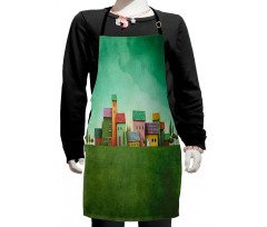 Village of Absurd Houses Kids Apron