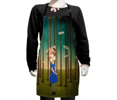 Lost Girl in the Forest Kids Apron