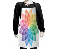 Rainbow Tones Petal Kids Apron