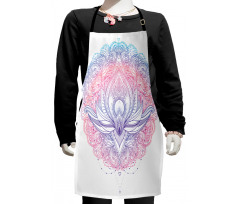 Abstract Lotus Kids Apron