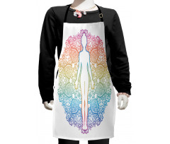 Yoga Outline Kids Apron