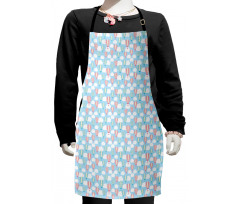 Heart Shape Basket Kids Apron