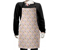 Graphic Tulip and Daisy Kids Apron