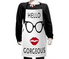 Red Lipstick Kids Apron