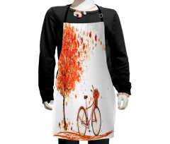 Watercolor Fall Season Kids Apron