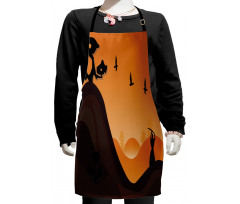 Landscape in Sundown Kids Apron