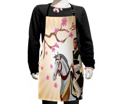 Medieval Man on a Horse Kids Apron