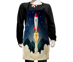 Rocket in the Woodlands Kids Apron