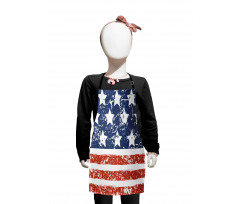 Flag with Grunge Effect Kids Apron