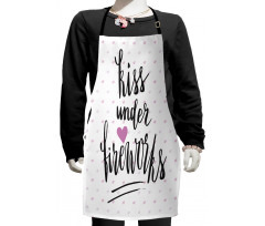 Hearts and Lipstick Kids Apron