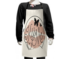 Hand Lettering Love Words Kids Apron