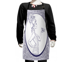 Rococo Style Kids Apron