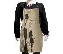 Smoker Girl Retro Kids Apron