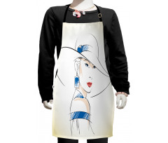 Fashion Sketch Kids Apron