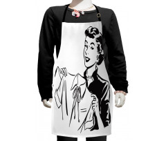 Lady with Blouse Kids Apron