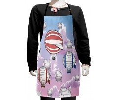 Zeppelins in the Sky Kids Apron