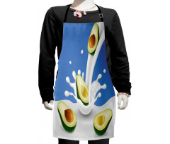 Flowing Milk Splash Kids Apron