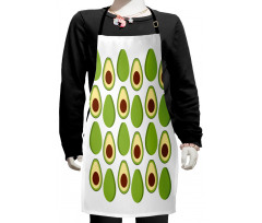 Colorful Organic Food Kids Apron