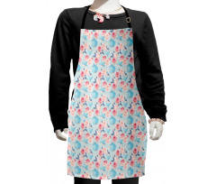 Teapots Roses Kids Apron