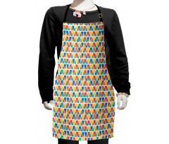 Triangular Ornamentation Kids Apron