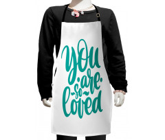 You Are Loved Valentines Kids Apron