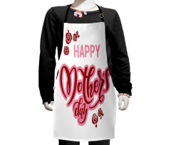 Happy Mothers Day Roses Kids Apron